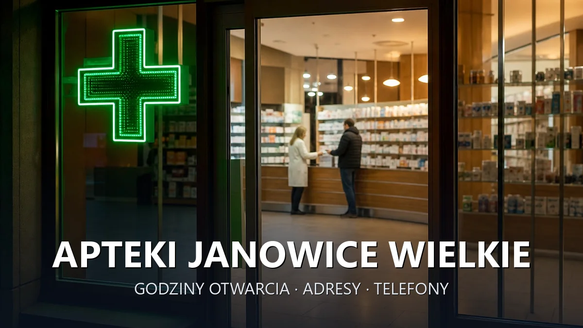 Apteki Janowice Wielkie, powiat karkonoski - adresy, telefony, godziny otwarcia