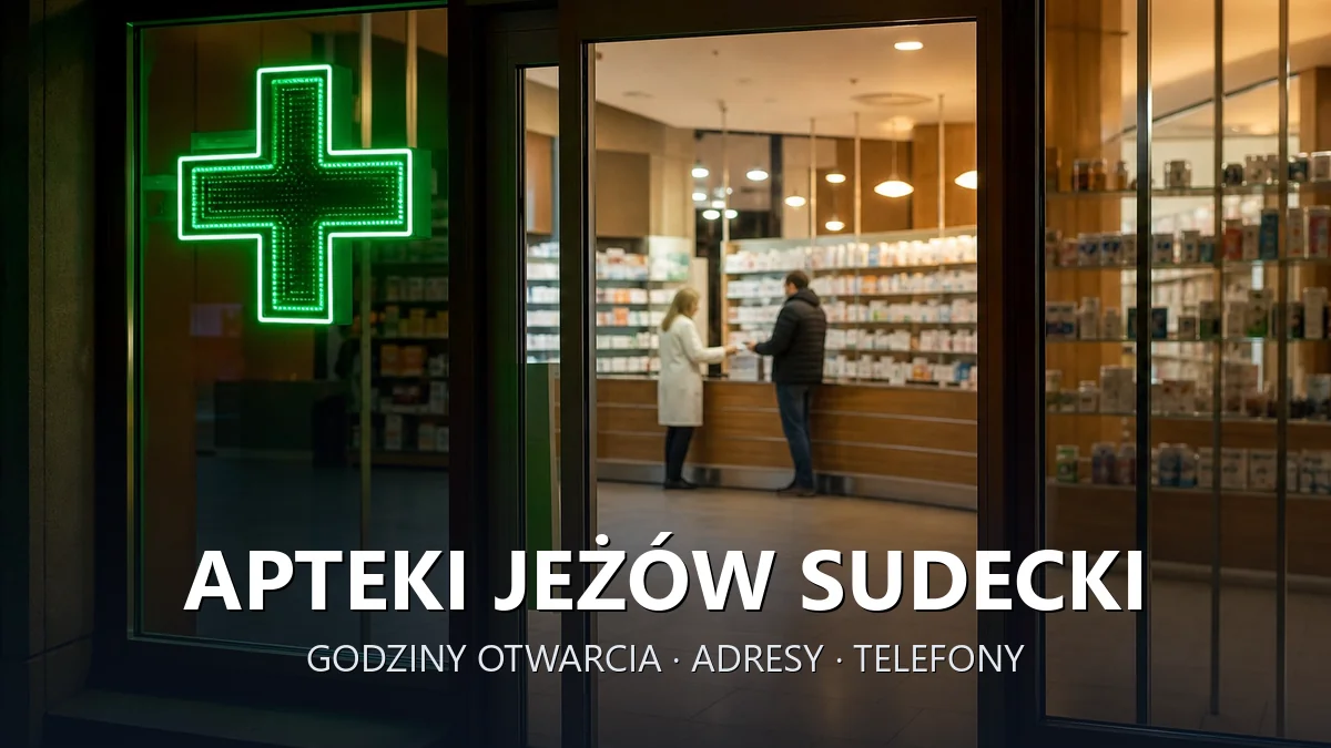Apteki Jeżów Sudecki, powiat karkonoski - adresy, telefony, godziny otwarcia