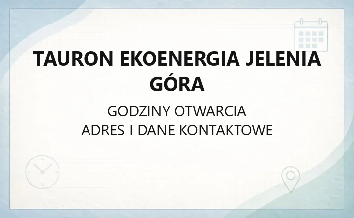 TAURON Ekoenergia Jelenia Góra - kontakt, elektrownie wodne, farmy OZE