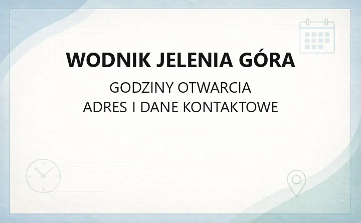 Wodnik Jelenia Góra - kontakt, godziny, awarie, e-BOK