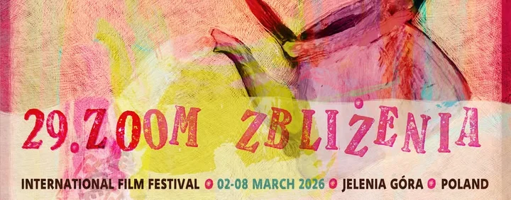 Grafika promocyjna wydarzenia 29. MFF ZOOM‑ZBLIŻENIA 2026 — Gala: Kaczmarek by Motion Trio & Sinfonietta Cracovia