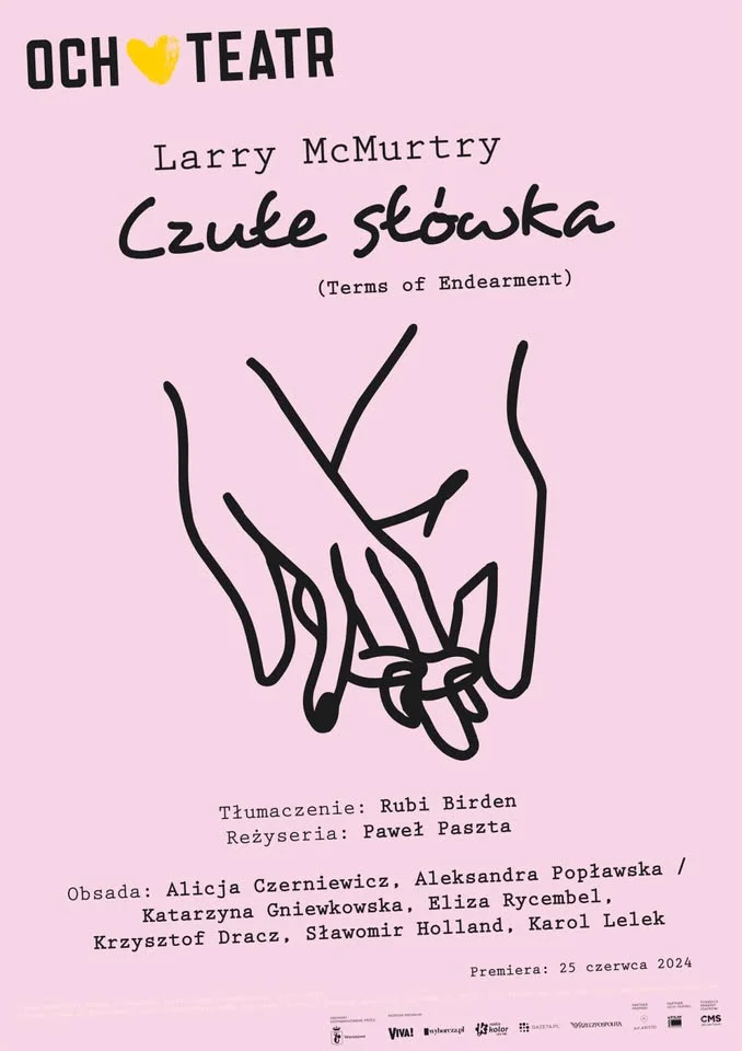 Obrazek przedstawia grafikę promocyjną wydarzenia Spektakl „Czułe słówka” w ramach 52. Jeleniogórskich Spotkań Teatralnych