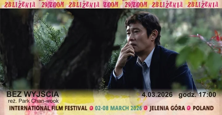 Grafika promocyjna wydarzenia BEZ WYJŚCIA (reż. Park Chan‑Wook) — pokaz przedpremierowy