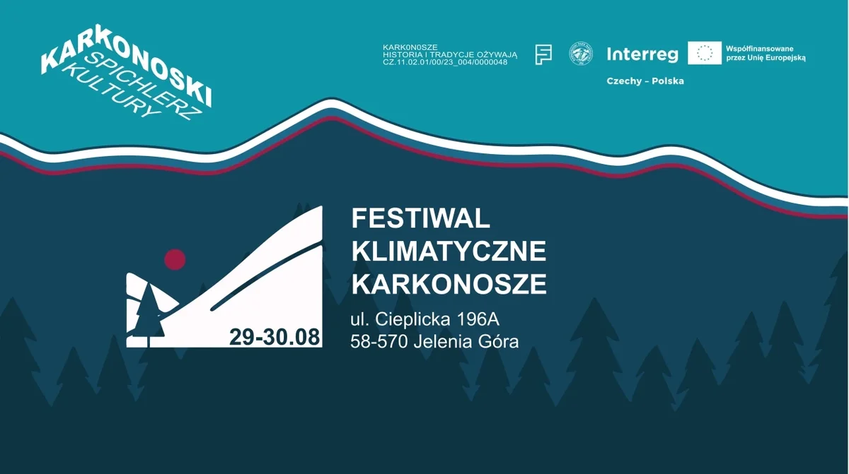 Grafika promocyjna wydarzenia Festiwal Klimatyczne Karkonosze
