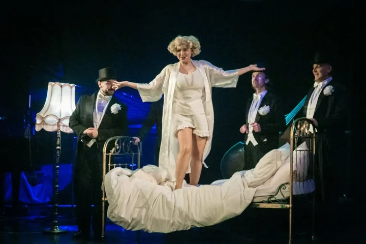 Grafika promocyjna wydarzenia HEMAR Z HOMAREM – szlagiery przedwojennego kabaretu w Jeleniej Górze