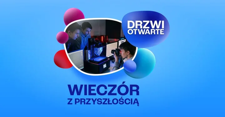 Grafika promocyjna wydarzenia TEB Liceum i Technikum w Jeleniej Górze — drzwi otwarte 26 lutego 2026