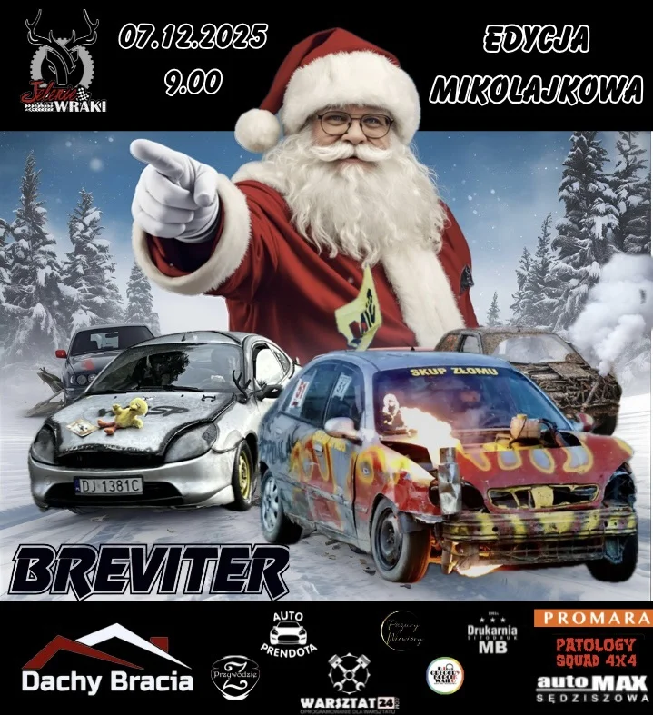 Grafika promocyjna wydarzenia Jelenie Wraki 41 — Edycja Mikołajkowa w Jeleniej Górze