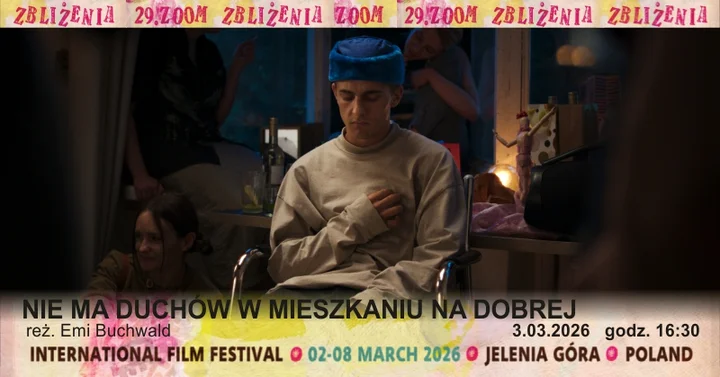 Grafika promocyjna wydarzenia NIE MA DUCHÓW W MIESZKANIU NA DOBREJ — pokaz filmu w Jeleniej Górze