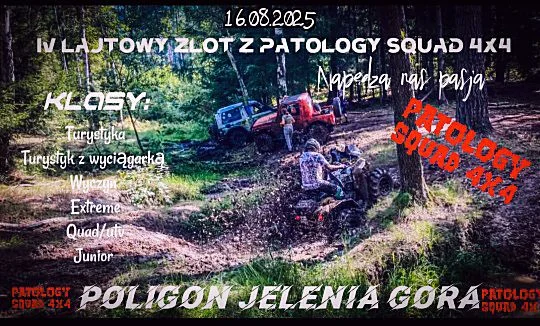 Grafika promocyjna wydarzenia Offroadowy Zlot Pojazdów 4x4 w Jeleniej Górze