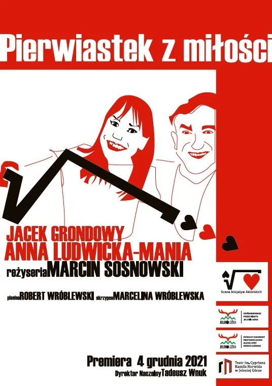 Grafika promocyjna wydarzenia Pierwiastek z miłości. Spektakl o związkach
