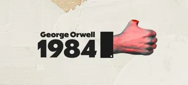 Grafika promocyjna wydarzenia 1984 — nowa inscenizacja powieści Georgea Orwella