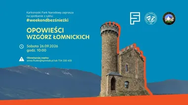 Grafika promocyjna wydarzenia Opowieści Wzgórz Łomnickich