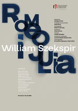 Grafika promocyjna wydarzenia Romeo i Julia — nowa, współczesna odsłona szekspirowskiej tragedii