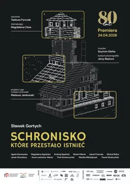 Grafika promocyjna wydarzenia Schronisko, które przestało istnieć w Jeleniej Górze. Teatralny dreszczowiec z Karkonoszy