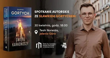 Grafika promocyjna wydarzenia „Święto Karkonoszy” w Jeleniej Górze. Spotkanie ze Sławkiem Gortychem już 30 kwietnia