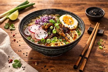 Grafika promocyjna wydarzenia Warsztaty kulinarne – ramen (kuchnia japońska)