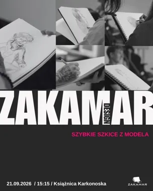 Grafika promocyjna wydarzenia ZAKAMAR Design #10 – szybkie szkice z modela