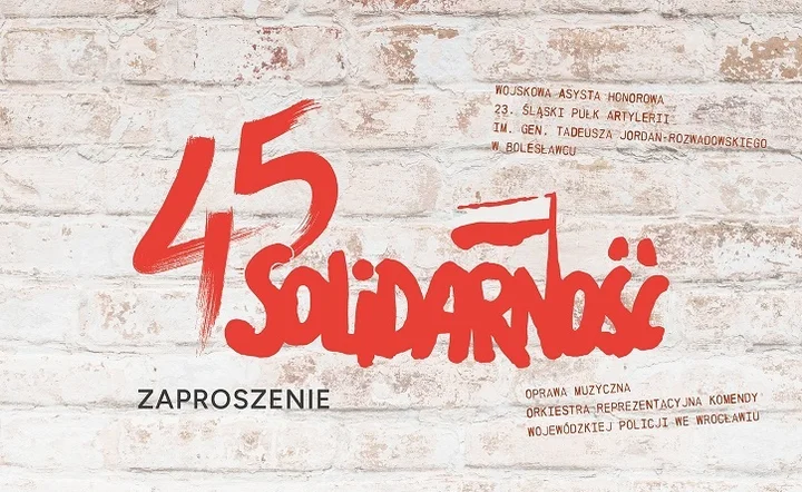 Obrazek przedstawia grafikę promocyjną wydarzenia Obchody Dnia Solidarności i Wolności w Jeleniej Górze — 31 sierpnia 2025