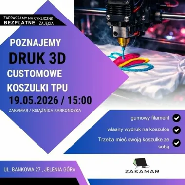 Customowe t-shirty i 3D w ZAKAMARze - technologia, którą widać na co dzień