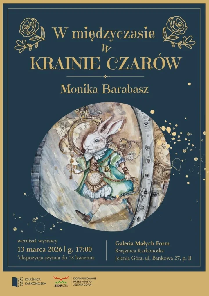 Alicja, królicza nora i akwarele - Monika Barabasz w Książnicy Karkonoskiej