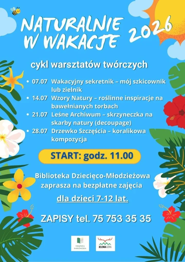 Wakacje w bibliotece, które pachną zielnikiem i farbą w Jeleniej Górze