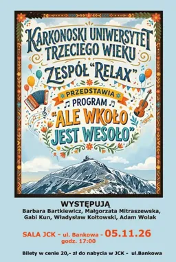 Relaks wraca na scenę JCK z programem „Ale wkoło jest wesoło”.
