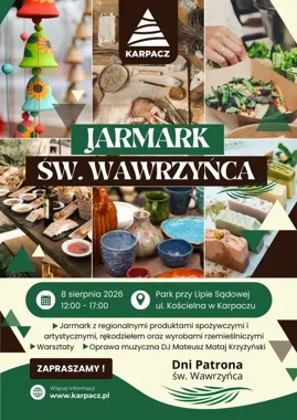 Jarmark św. Wawrzyńca w Karpaczu czeka na regionalnych wystawców