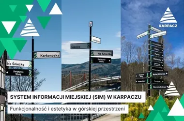 Nowe tablice w Karpaczu porządkują górskie ulice i prowadzą do defibrylatorów