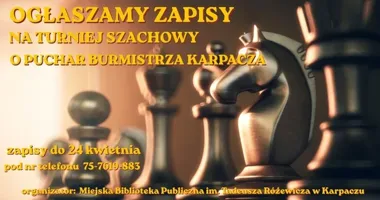 Szachowe emocje w Karpaczu wracają do biblioteki z pucharem burmistrza