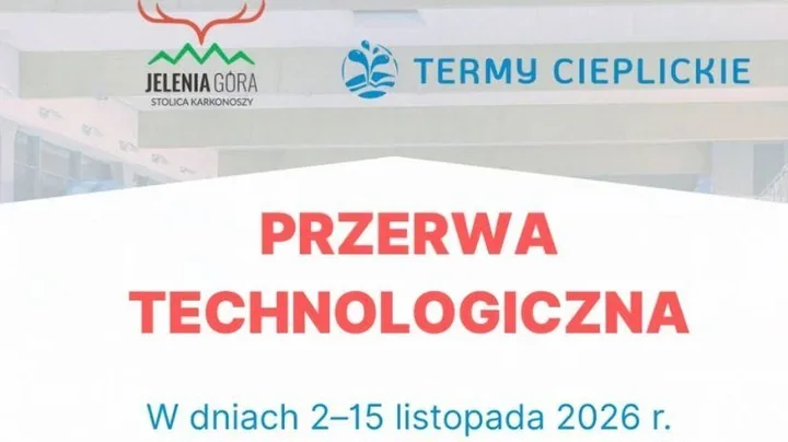 Termy Cieplickie zamkną baseny i SPA. Przerwa potrwa dwa tygodnie