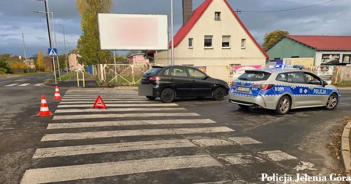 Dwa potrącenia na przejściach w Jeleniej Górze i sześciu podejrzanych kierowców