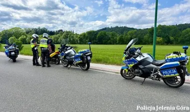 Motocykliści pod kontrolą w Jeleniej Górze. Dwa poważne naruszenia