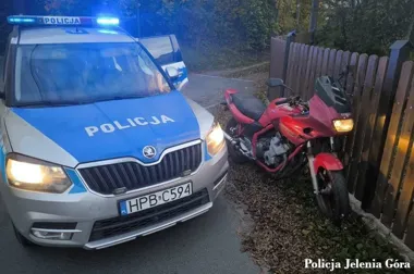 Ucieczka motocyklisty w Mysłakowicach. Miał dożywotnie zakazy