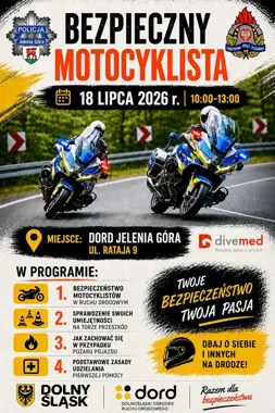 Motocykliści sprawdzą swoje umiejętności. W Jeleniej Górze czeka ich ważna lekcja