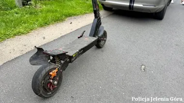 Hulajnoga i motocykl w jeden dzień - dwa ciężkie zdarzenia w powiecie karkonoskim